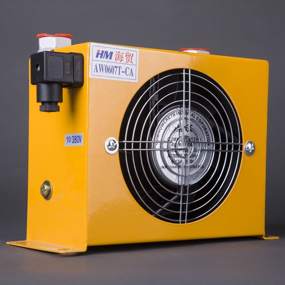 Competitive Price Hydraulic Oil Air Coolers Heat Exchanger Motor Carton Packaging Provided HM Hydraulic Oil Cooling System 2pcs