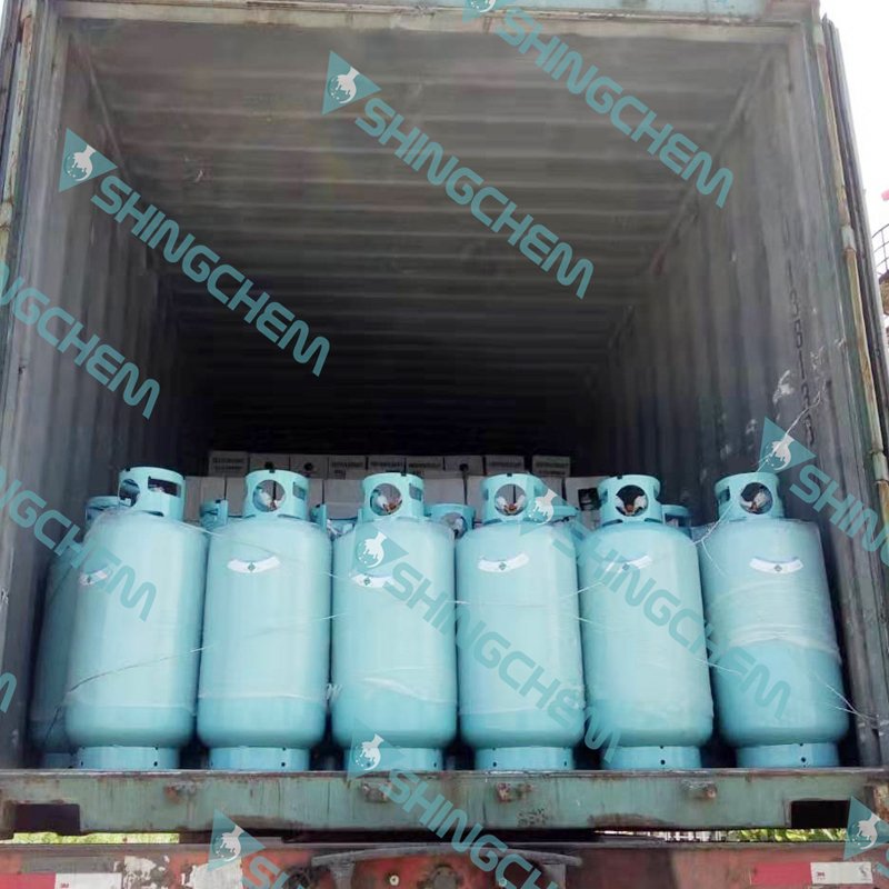 R407 11.3kg R407c Ton Tank Refrigerant Gas R407 HFC Gaz Refrigerant R407C for Sale 99.9% Shingchem