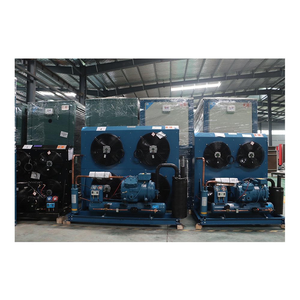 Air Cooled R404A Condensing Unit 3hp 2DES-3Y Semi Hermetic Compressor Condensing Unit for Cold Storage Room