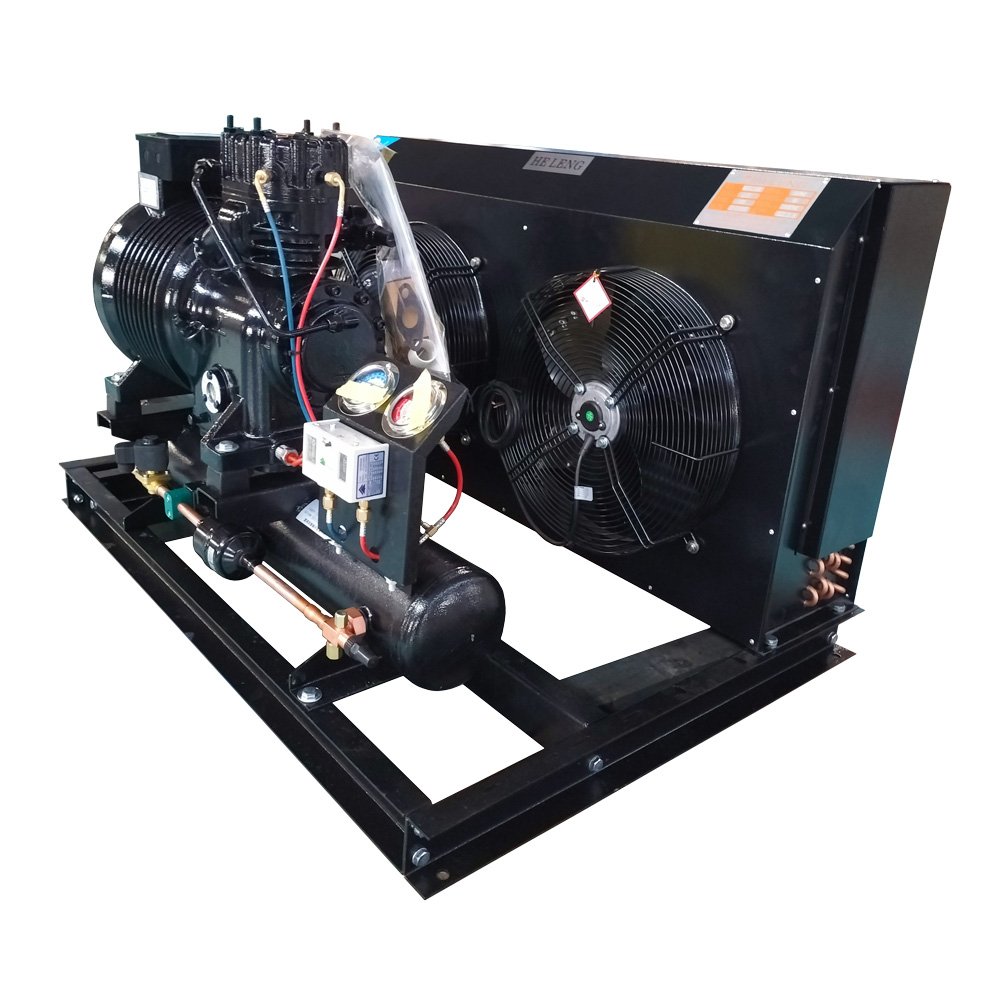 Air Cooled R404A Condensing Unit 3hp 2DES-3Y Semi Hermetic Compressor Condensing Unit for Cold Storage Room