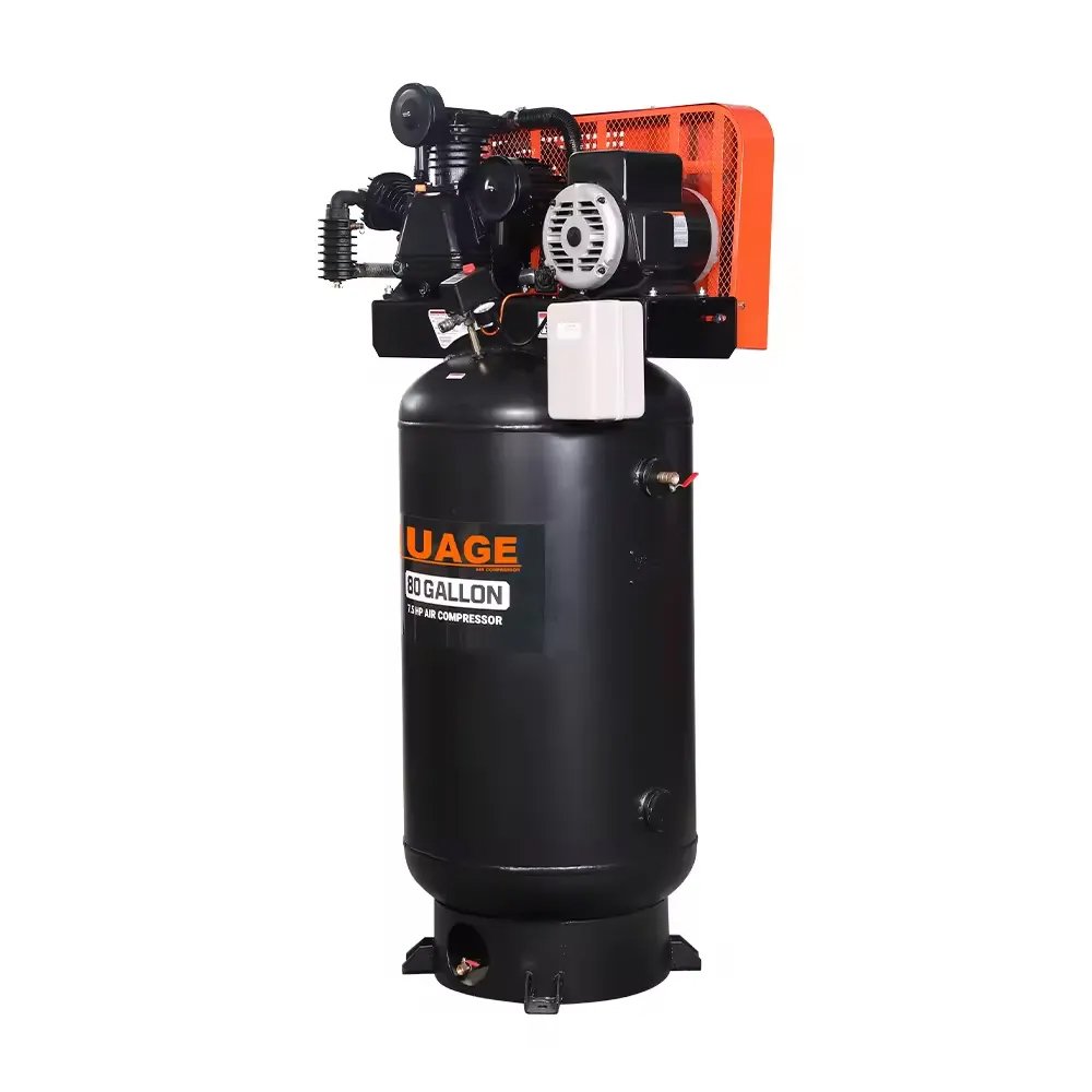 B-75300VT 7.5hp Large Oil Lubrication Vertical Belt Drive air Compressors 80 Gallons for Sale