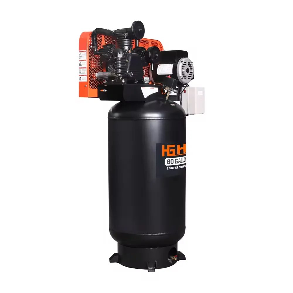B-75300VT 7.5hp Large Oil Lubrication Vertical Belt Drive air Compressors 80 Gallons for Sale