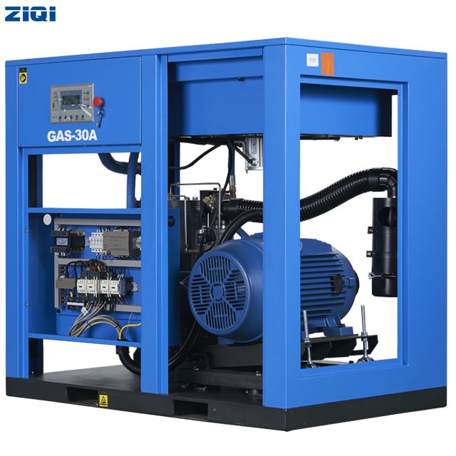 Hot Sale Good Performance 10 bar 30 kw 40 hp Belt Drive Screw Air Compressor for Railway Equipment Use