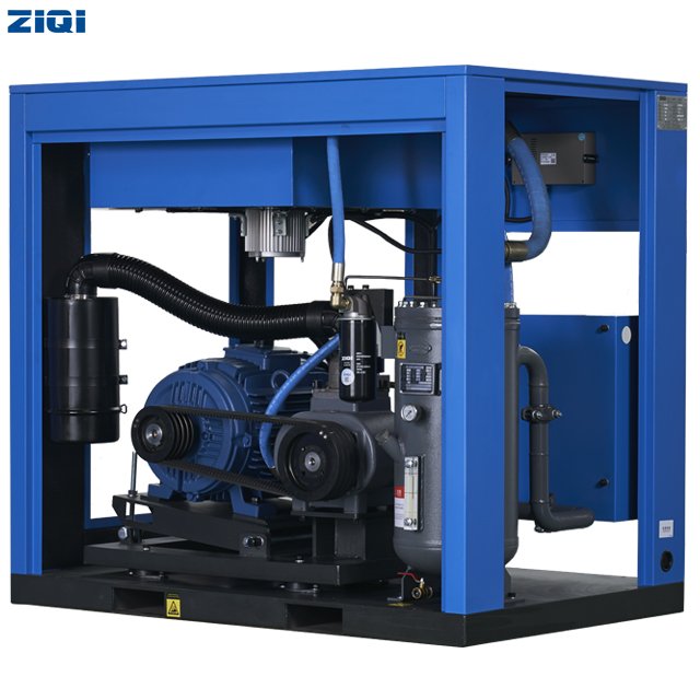 Hot Sale Good Performance 10 bar 30 kw 40 hp Belt Drive Screw Air Compressor for Railway Equipment Use