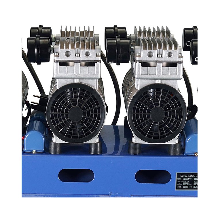 China Top Manufacturer Industrial 220V 200L Silent Mobile High Pressure Piston Compressors Electric Oilless Air Compressor