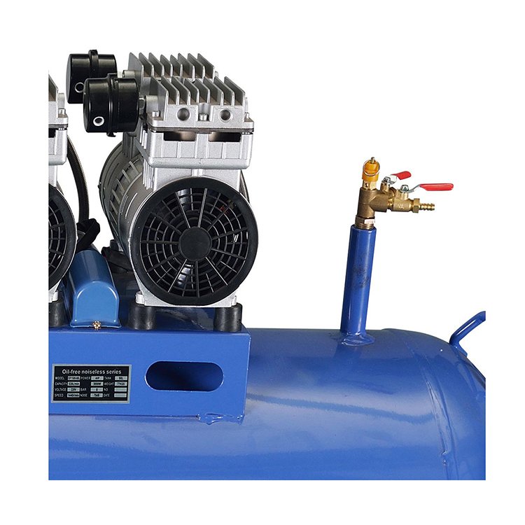 China Top Manufacturer Industrial 220V 200L Silent Mobile High Pressure Piston Compressors Electric Oilless Air Compressor