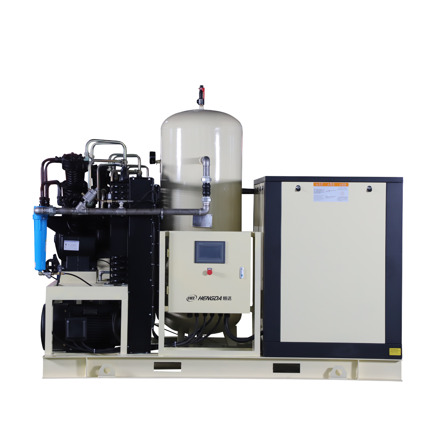 High Pressure 30Bar 1.2m³/min Heavy-Duty Cast-iron Piston Air Compressor for PET Bottle Blow