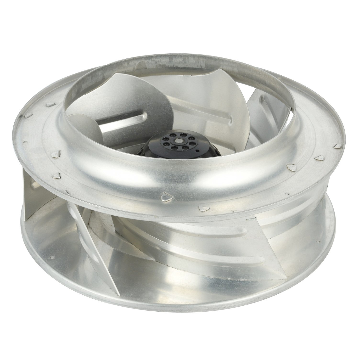High Efficiency EC 280mm Aluminum Riveted Type Centrifugal Fan Backward Curved
