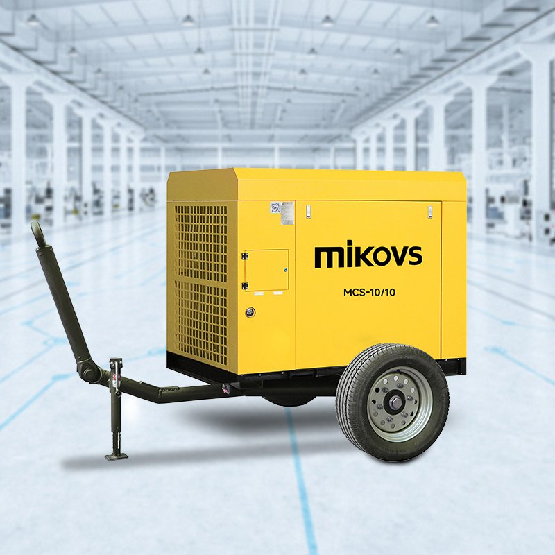 37kw 55kw 60kw Compressor Industrial 7Bar 8Bar 10Bar Portable Screw Air Compressor for Drilling Rig 185cfm Diesel Air Compressor