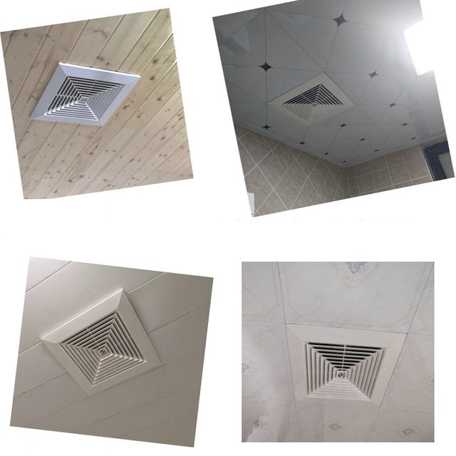 6/ 8/10/12 Inch Exhaust Fan for Wall Window Bathroom ABS Ventilation Fan Kitchen Ceiling Extractor Vent Fan Toilets Duct Blower