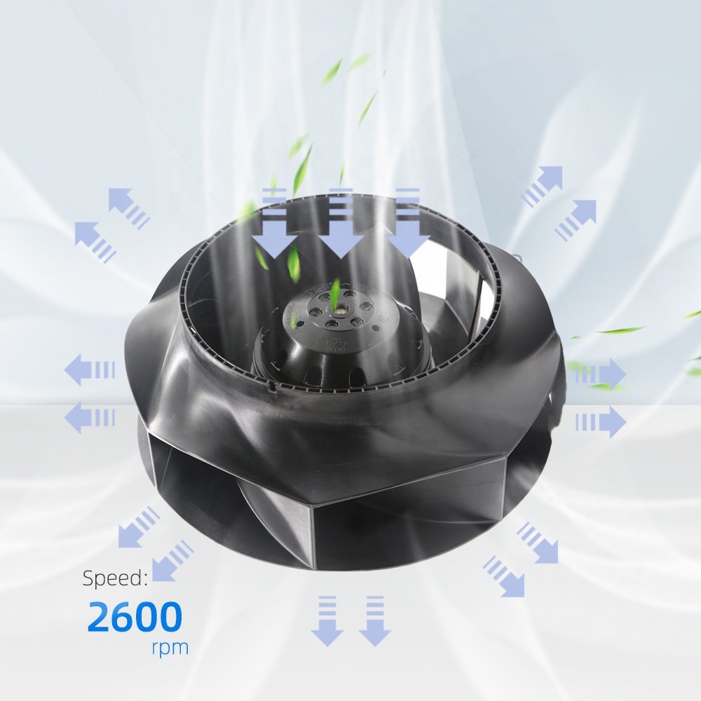 ebmpapst R2E225-RA92-09 R2E225-RA92-31 230V AC Centrifugal Cooling Fan for HVAC Air Purifier Motor Electrical Cabinet M2E068-DF