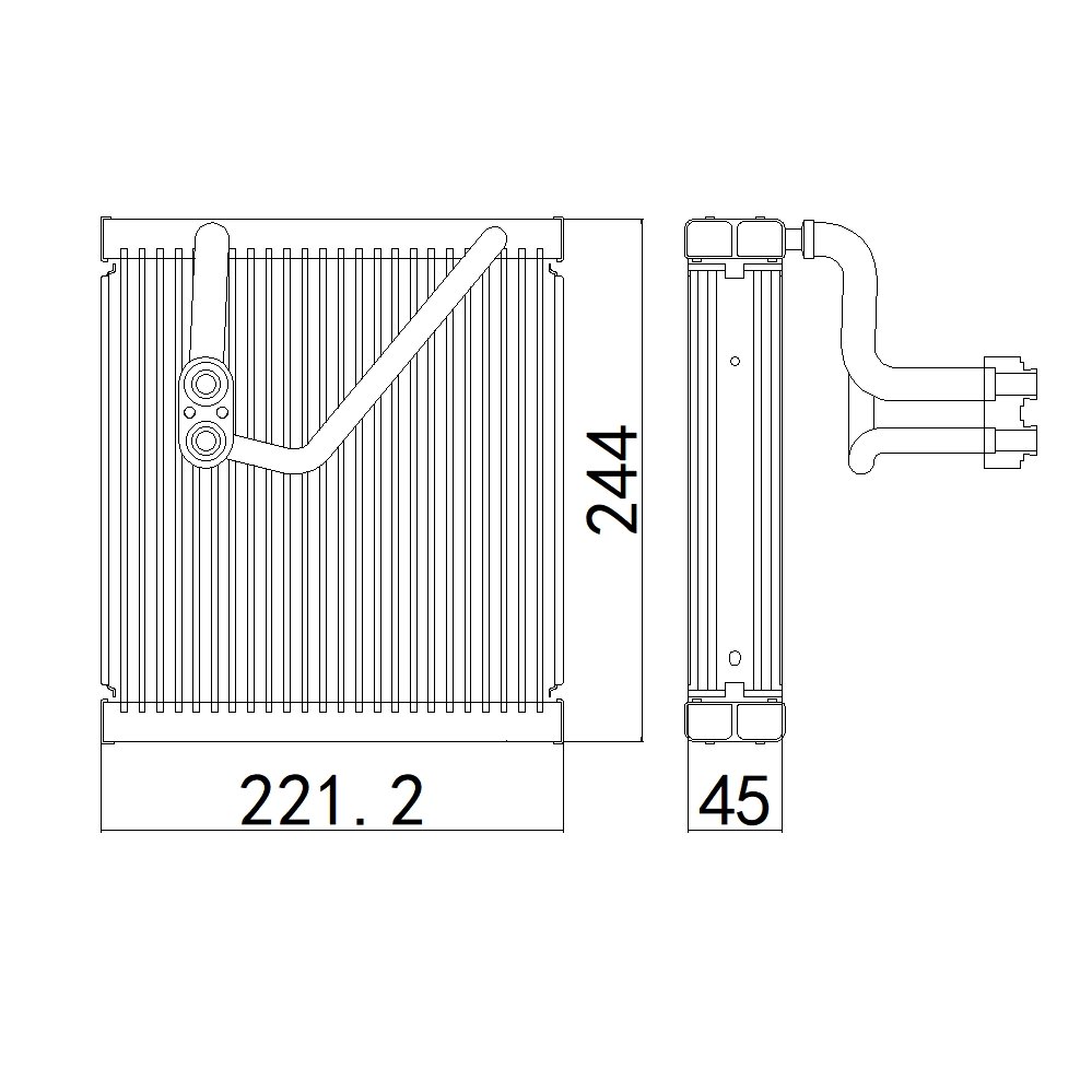 Aftermarket Car Auto Air Conditioning System Auto AC Evaporator for KIA K2 KIA KX1 OEM 971394X100
