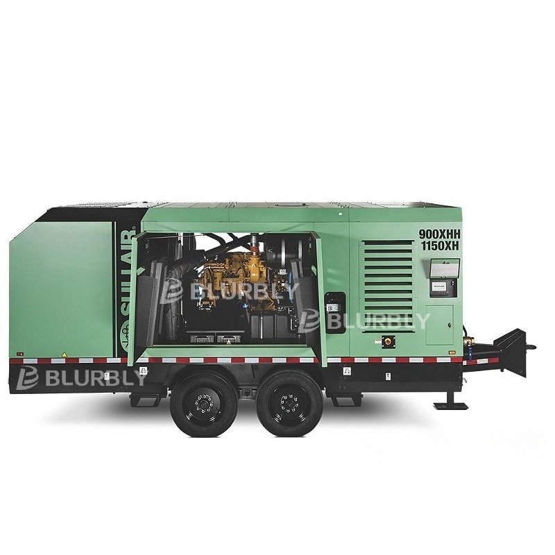 Sullair 1150XH diesel High air Pressure Double Stage Screw air Compressor for Natural Gas Filling Gold Mining Sandblasting