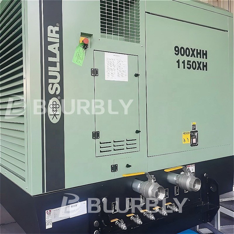 Sullair 1150XH diesel High air Pressure Double Stage Screw air Compressor for Natural Gas Filling Gold Mining Sandblasting