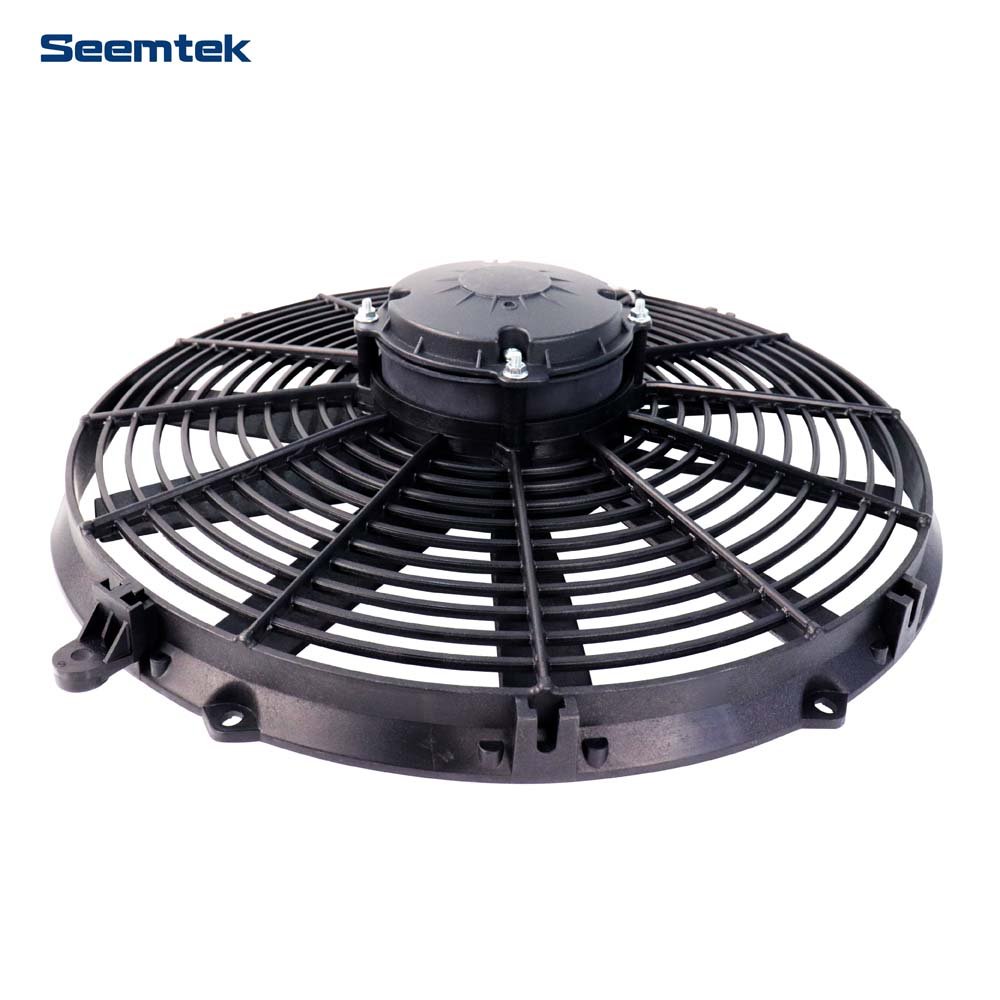 Electric Radiator Cooling Fan Assembly Kit Bus Truck Condenser Fan with 12V 160W