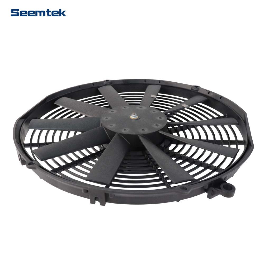 Electric Radiator Cooling Fan Assembly Kit Bus Truck Condenser Fan with 12V 160W