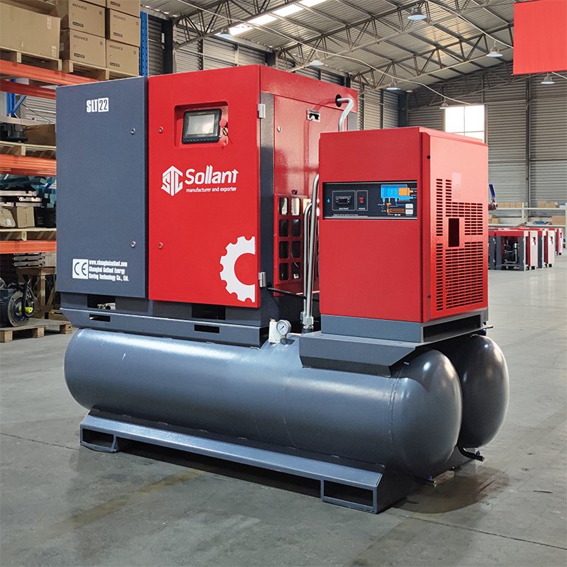 air Compressor Screw Type Compressor With Dryer Rotary Screw air Compressor With air Dryer