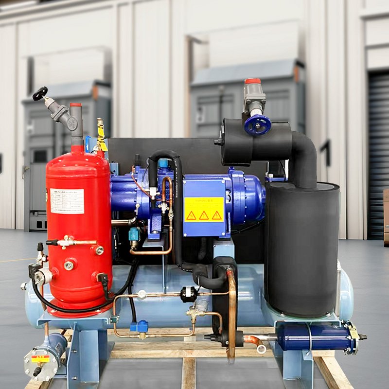Cheap Price Condensing Unit 100HP Air Cooling Screw Compressor Air-cooled Condensing Unit for Cold Room