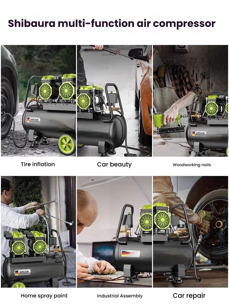 Factory Price Paint Spray Gun Industrial Compressor Portable Piston Silent Oil-free Electric air Compressor air Blower