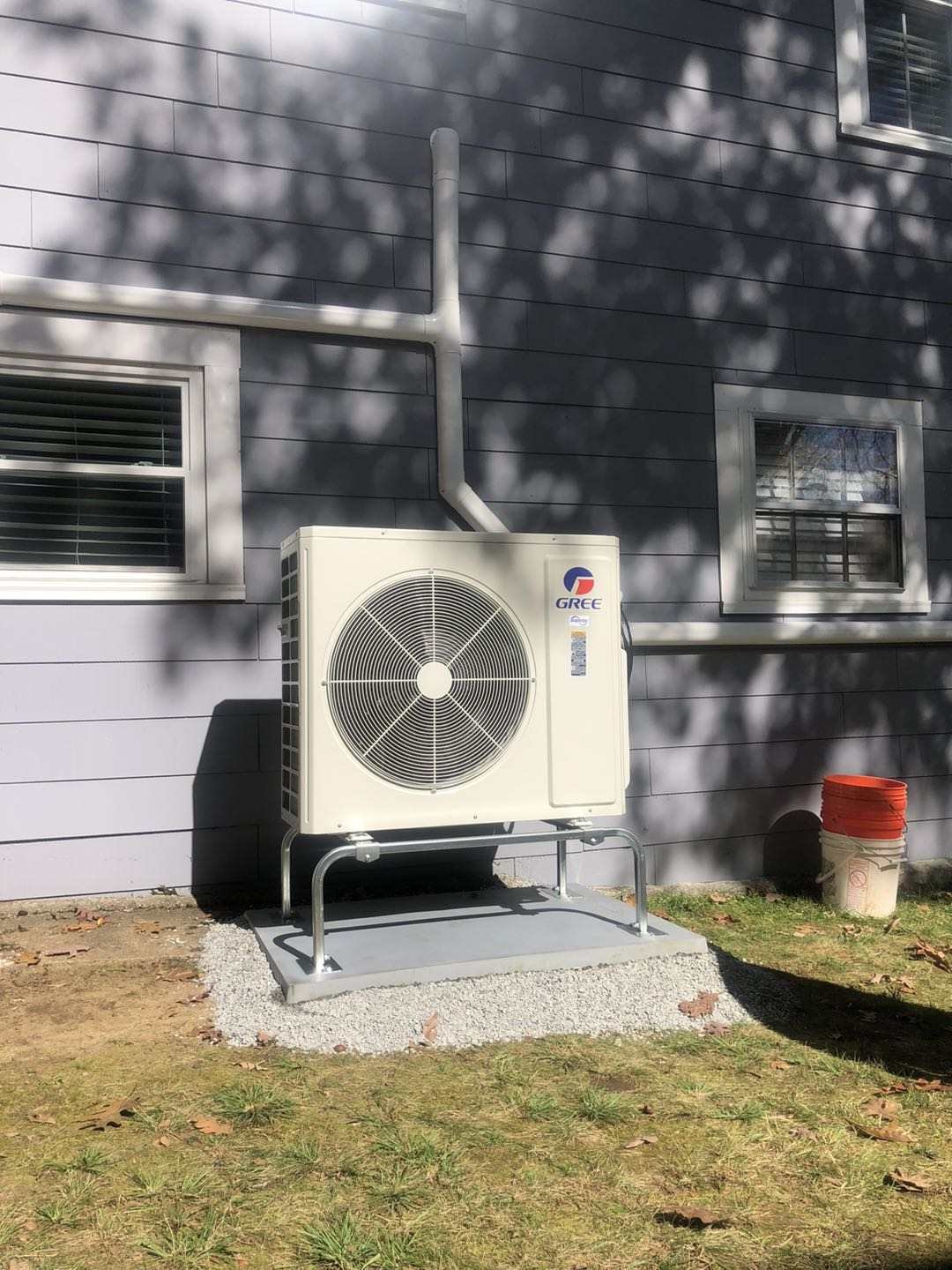 Floor Stand Bracket for Mini Split Air Conditioner Heat Pump, Heavy Duty Mini Split Ground Stand Outdoor AC Condenser Stand Base