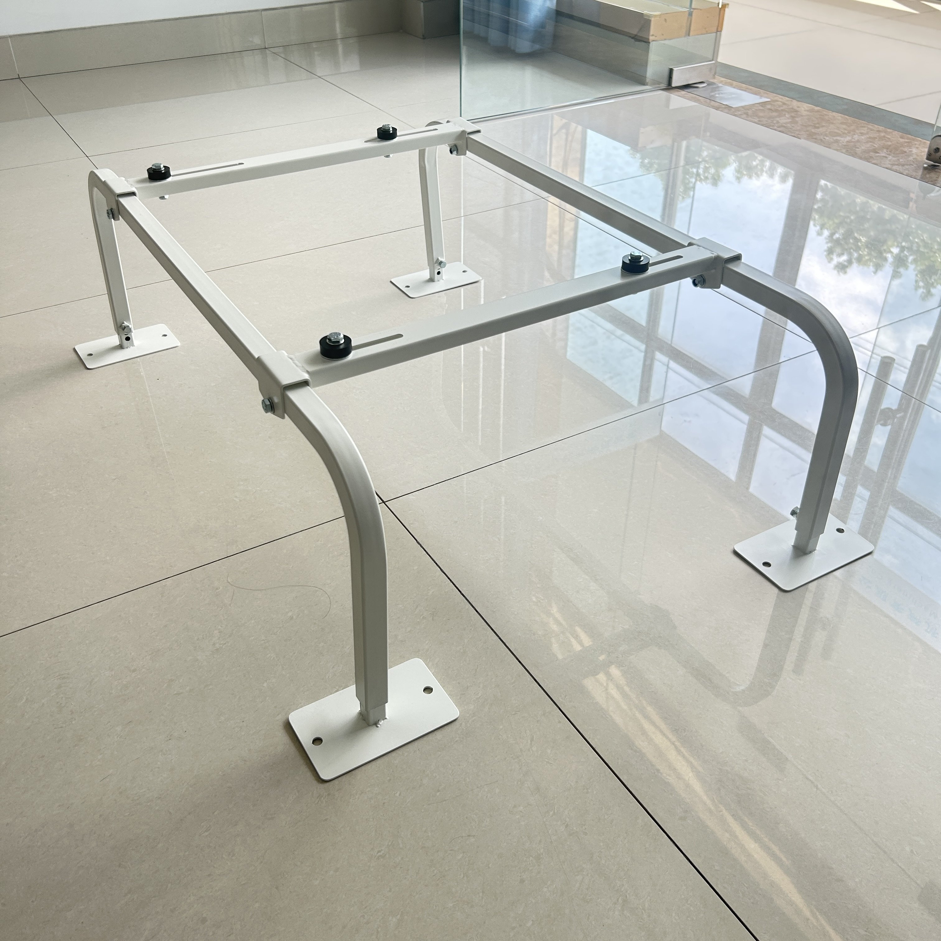 Floor Stand Bracket for Mini Split Air Conditioner Heat Pump, Heavy Duty Mini Split Ground Stand Outdoor AC Condenser Stand Base
