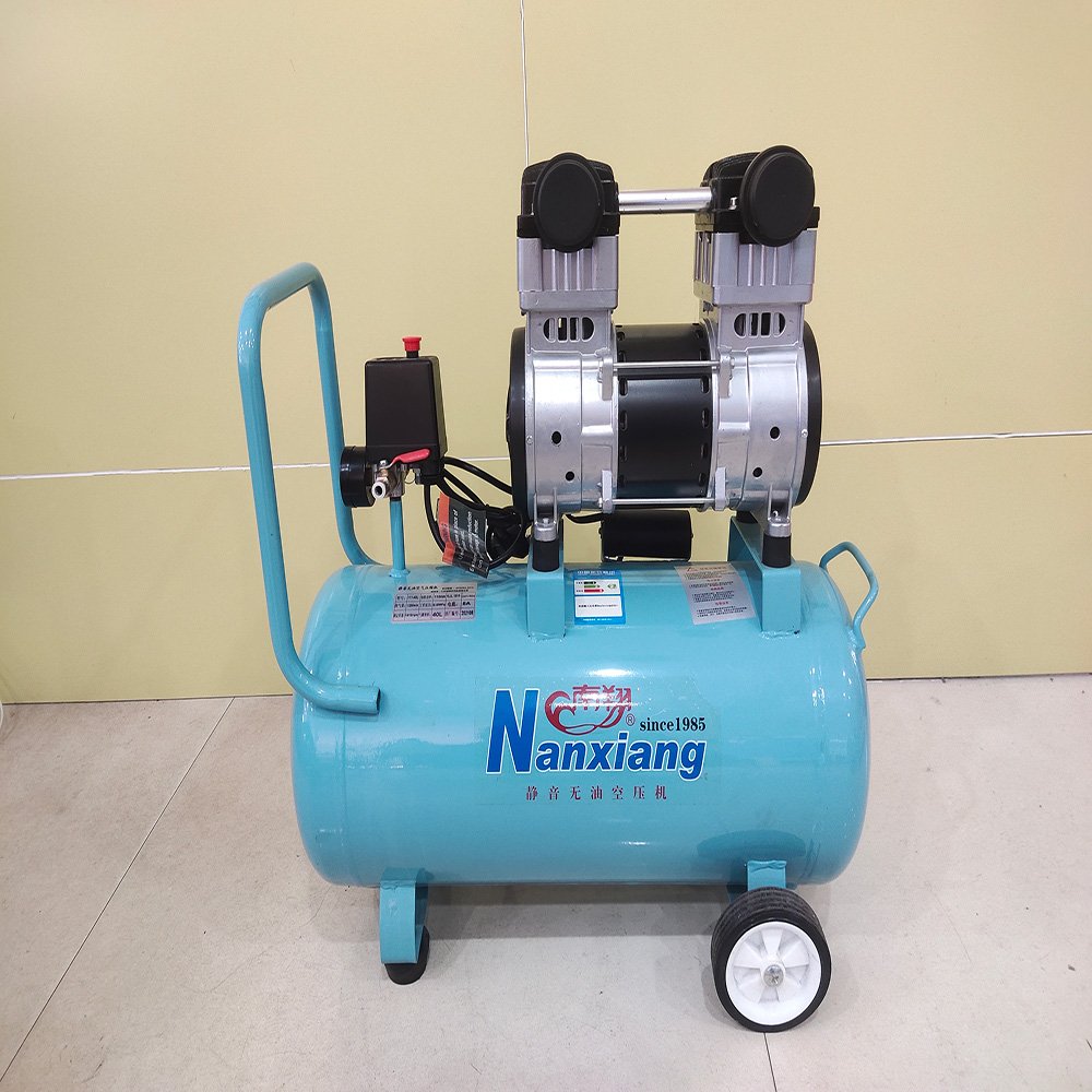 Chinese Industrial 0.2m3/Min 3kw Oil Free Piston Compressor Portable Silent Oil Free Air Compressor