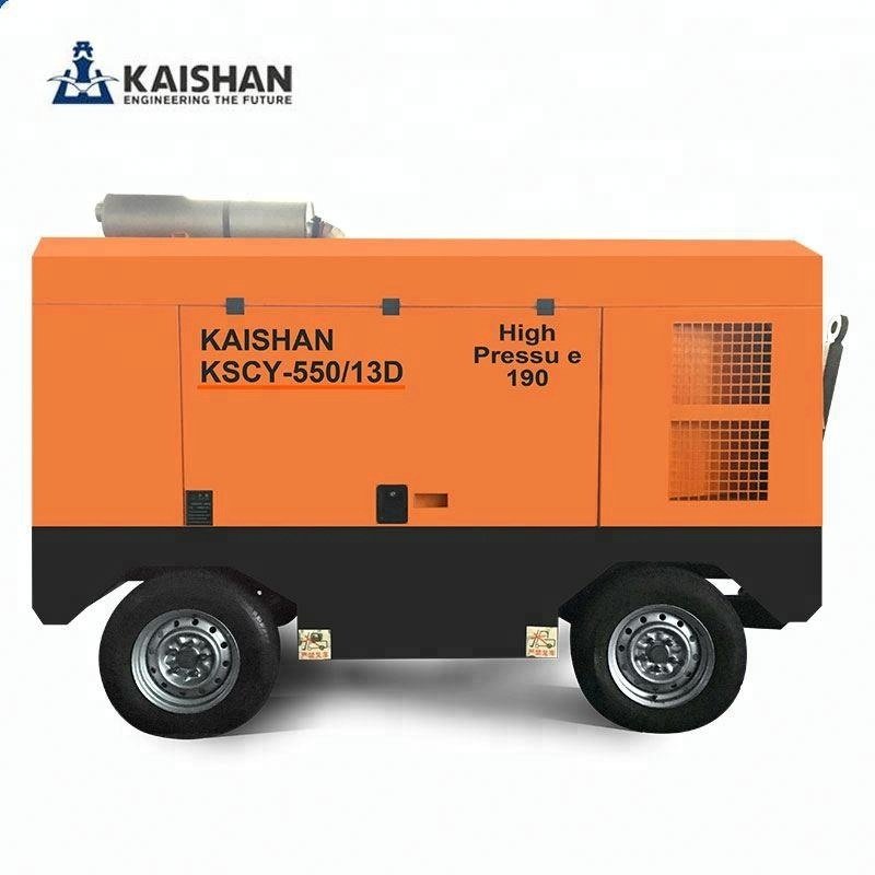 China Low Price Construction air Compressor Manufacturer Portable diesel Engine 20 bar Screw air Compressor