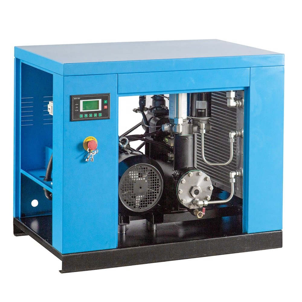 Dmc China Manufactory 8bar 7.5kw 10hp 40cfm Direct Driven Rotary Screw Type Air Compressor for General Industrial OEM