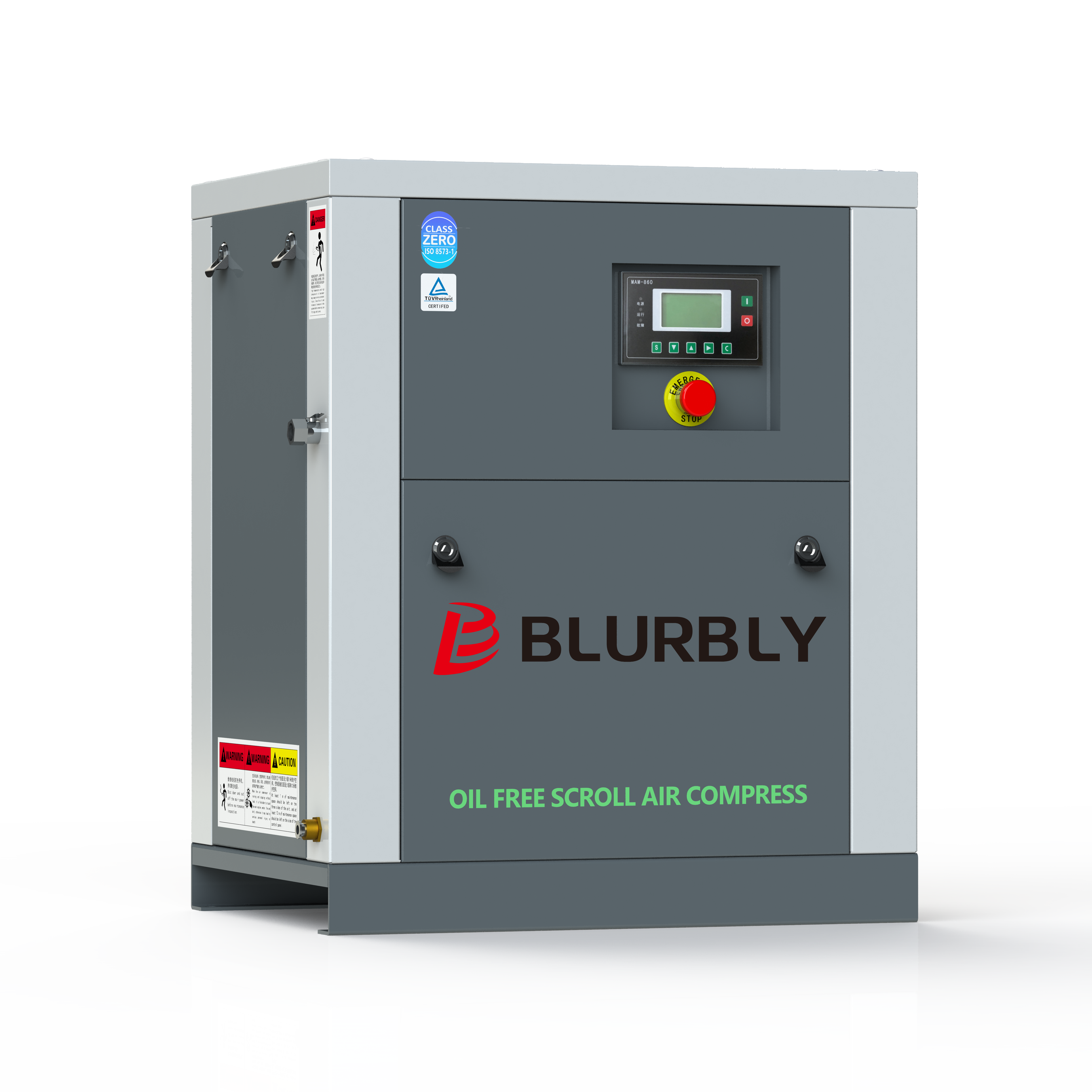 5hp 10bar Ultra-quiet vortex Scroll tank Power Frequency Belt Conveyor 12 Cfm Small Industry air Compressor