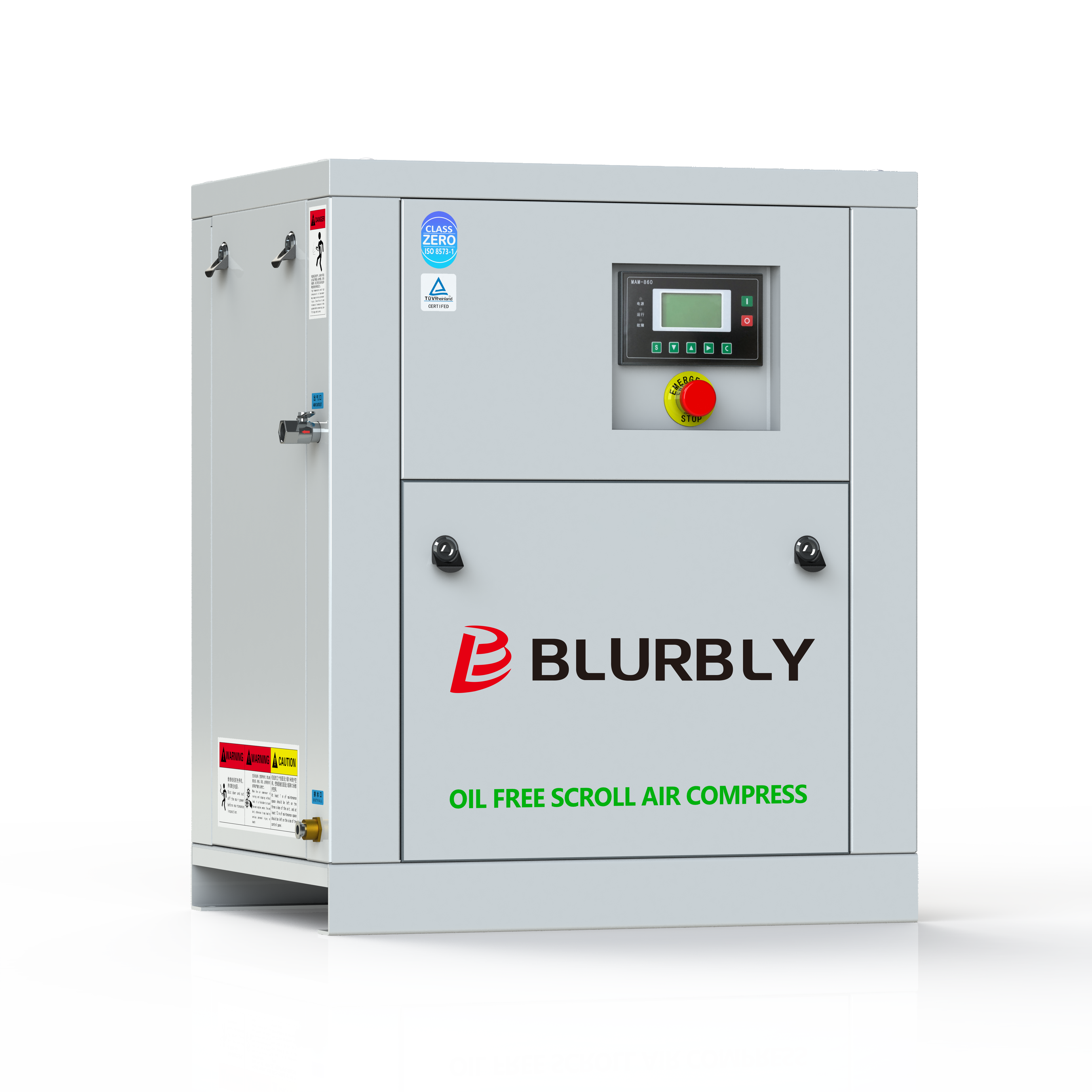 5hp 10bar Ultra-quiet vortex Scroll tank Power Frequency Belt Conveyor 12 Cfm Small Industry air Compressor