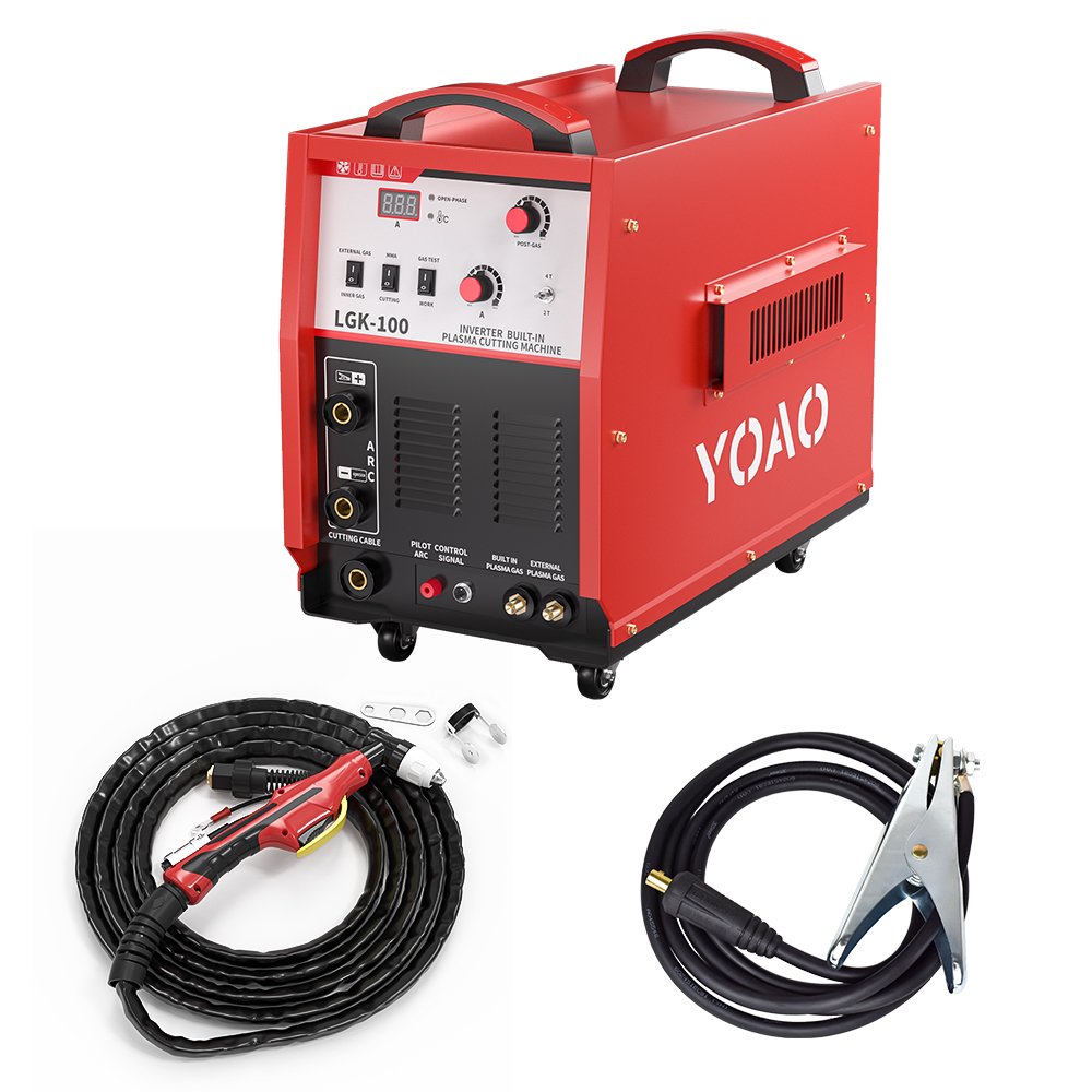 YOAO Hot Sales Professional Dual Voltage Portable Air Plasma Cutter Cut 100 Built in Air Compressor Cutting Machine