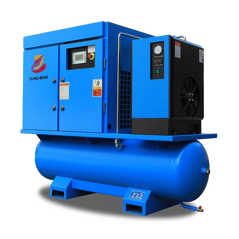 DUNCHENG Industrial Air-compressors 10HP 7.5KW Compresor De Aire Rotary Screw Air Compressor with Dryer for Laser Cutting