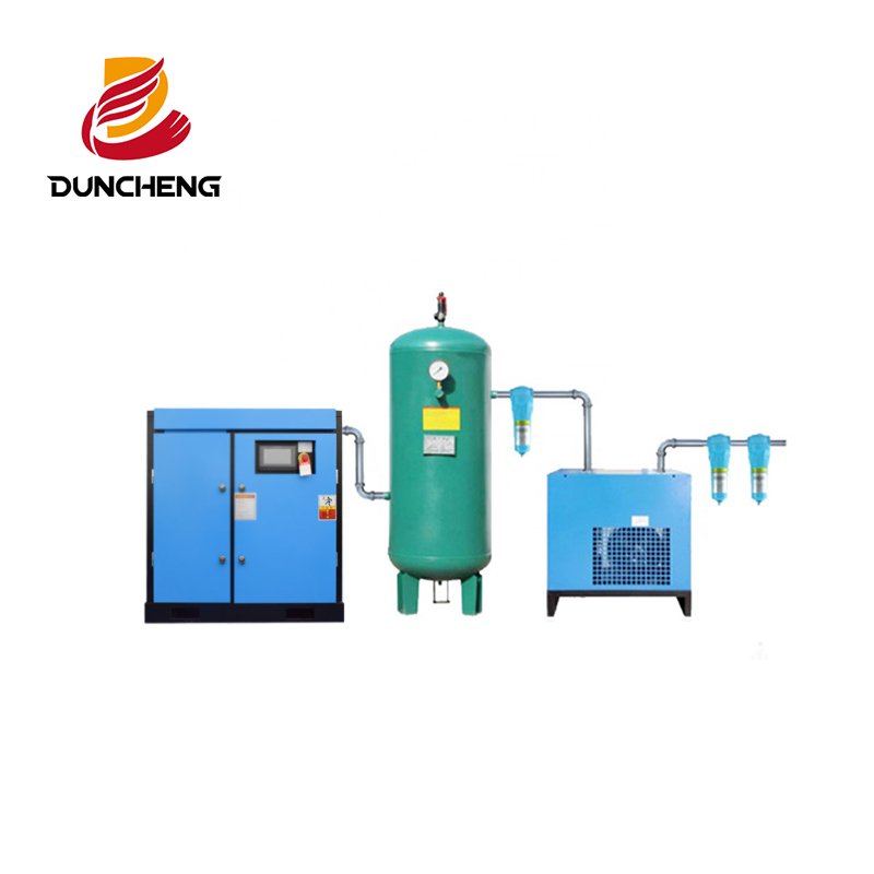 DUNCHENG Industrial Air-compressors 10HP 7.5KW Compresor De Aire Rotary Screw Air Compressor with Dryer for Laser Cutting