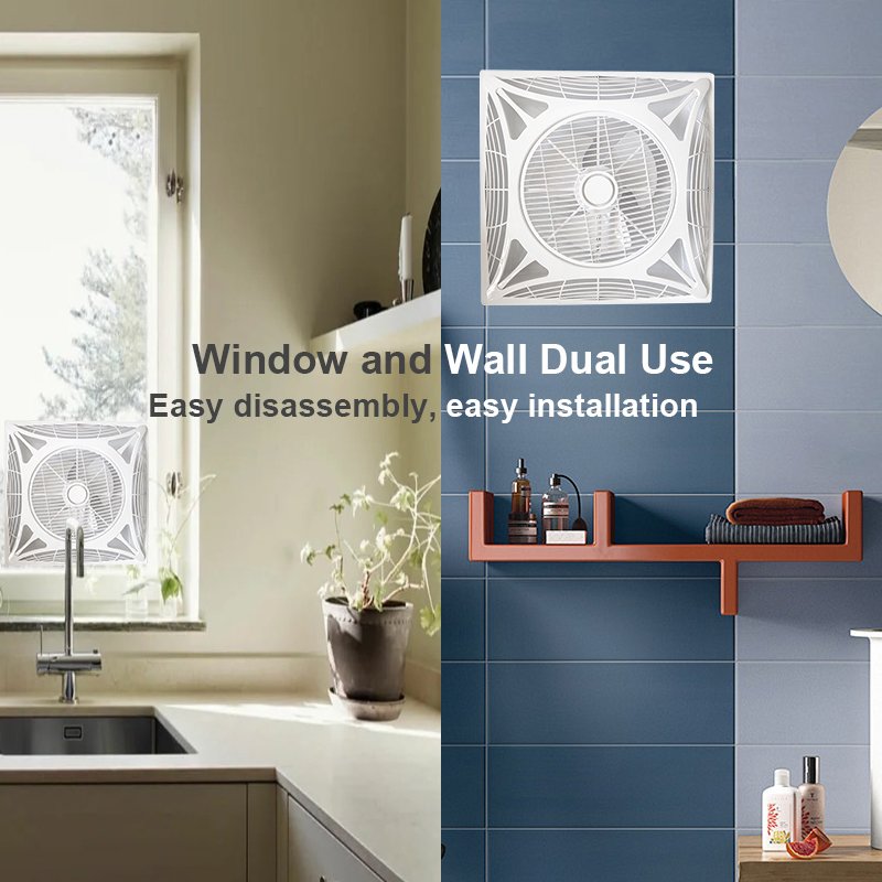 High Wind Speed 6-8 Inch Exhaust Fan Windows Mounted Kitchen Exhaust Fans for Household
