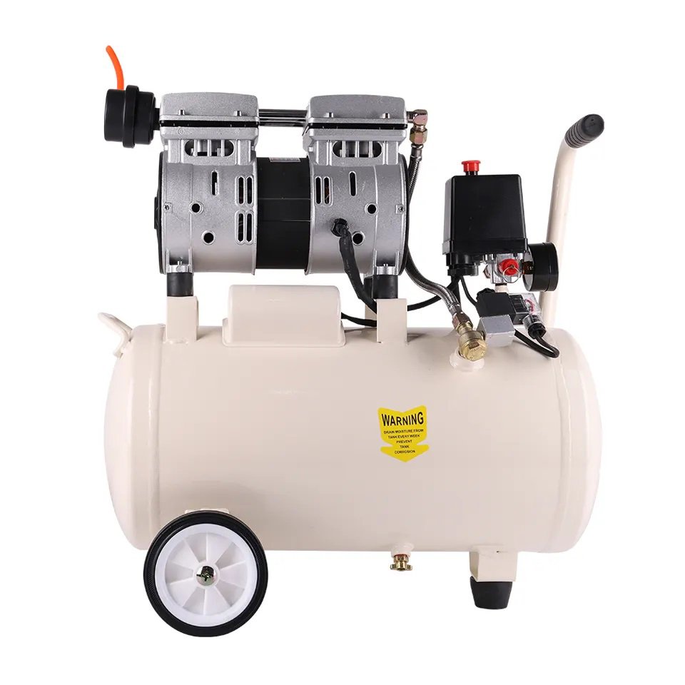 Wholesale Portable Home Use Electric Screw Air Compressor 25l Pumps Silent Oil Free Air Compressor Price for Pneumatic Tools
