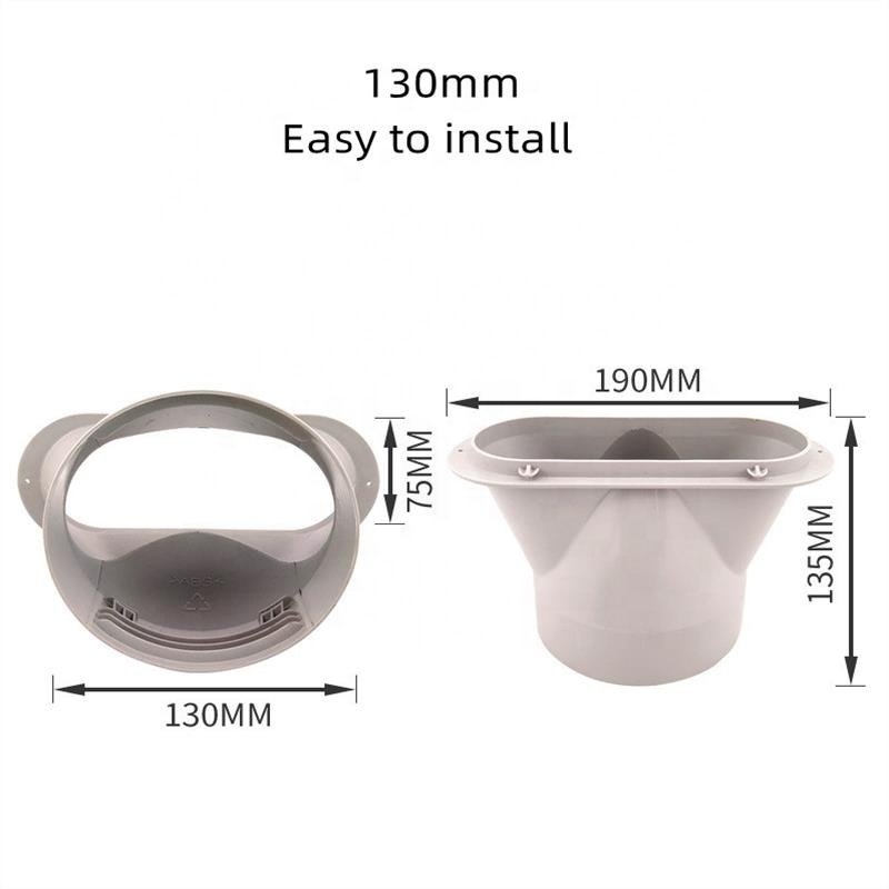 5.1Inch Mobile air Conditioning Accessories Portable Air Conditioner Hose Pipes Fitting Coupler AC Unit Exhaust Tube Connector