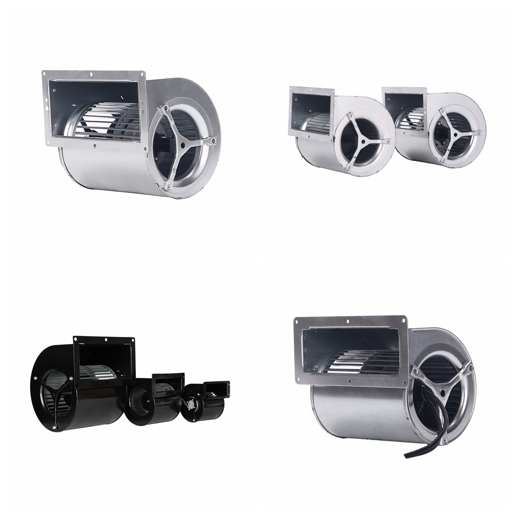 High Pressure Double 97mm 133mm 146mm 24V 48V 310V DC Double Inlet Low Noise Forward Curved Centrifugal Blower Fan