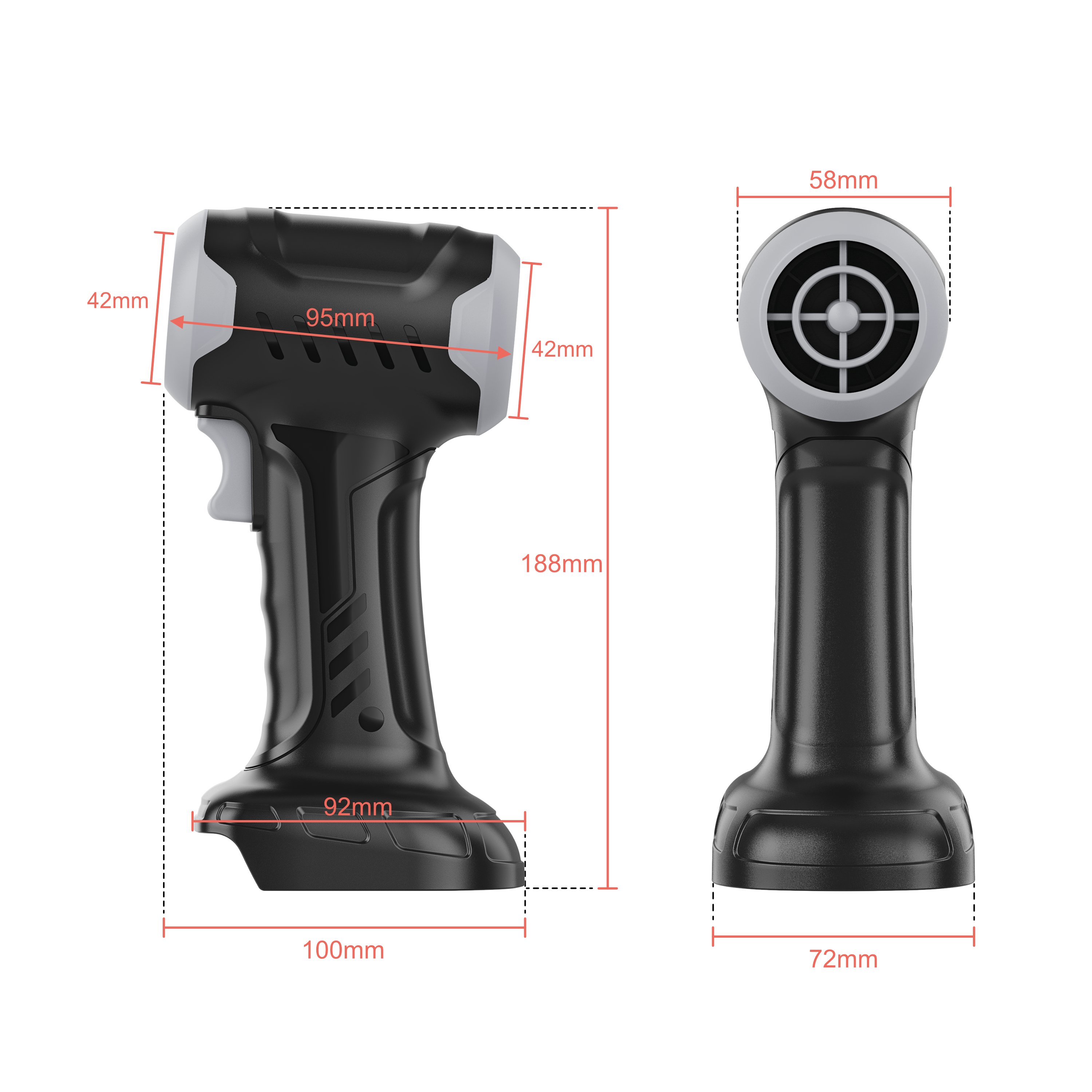 2025 New Battery Leaves Blower Electric Turbo Fan Handheld Violent Jet Fan Cordless Leaf Blower Duster Leaf Snow Air Blower