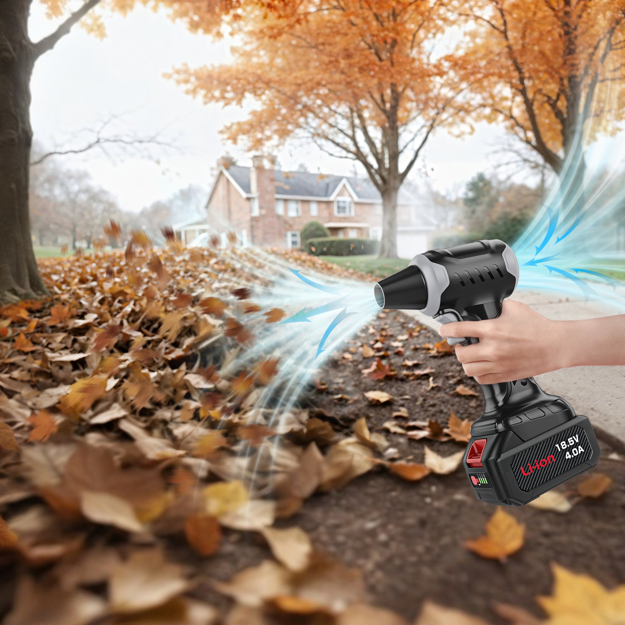 2025 New Battery Leaves Blower Electric Turbo Fan Handheld Violent Jet Fan Cordless Leaf Blower Duster Leaf Snow Air Blower