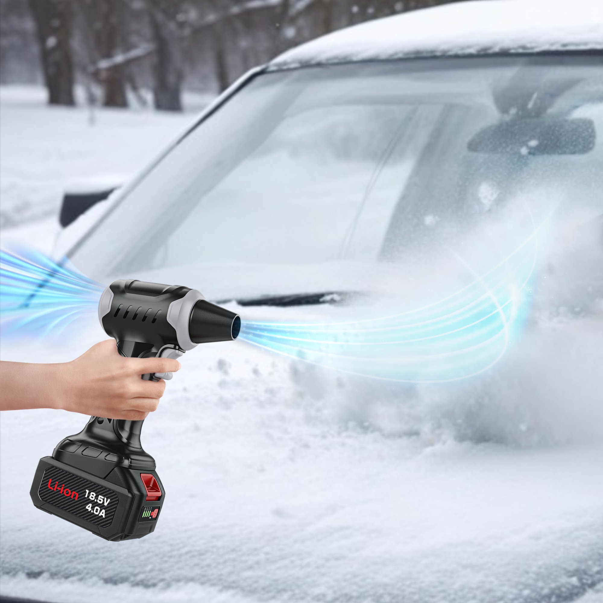 2025 New Battery Leaves Blower Electric Turbo Fan Handheld Violent Jet Fan Cordless Leaf Blower Duster Leaf Snow Air Blower