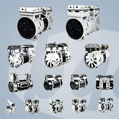 Factory's New Oil-free air Compressor BW280F Suspended Silent air Compressor for 5L Oxygen Concentrator