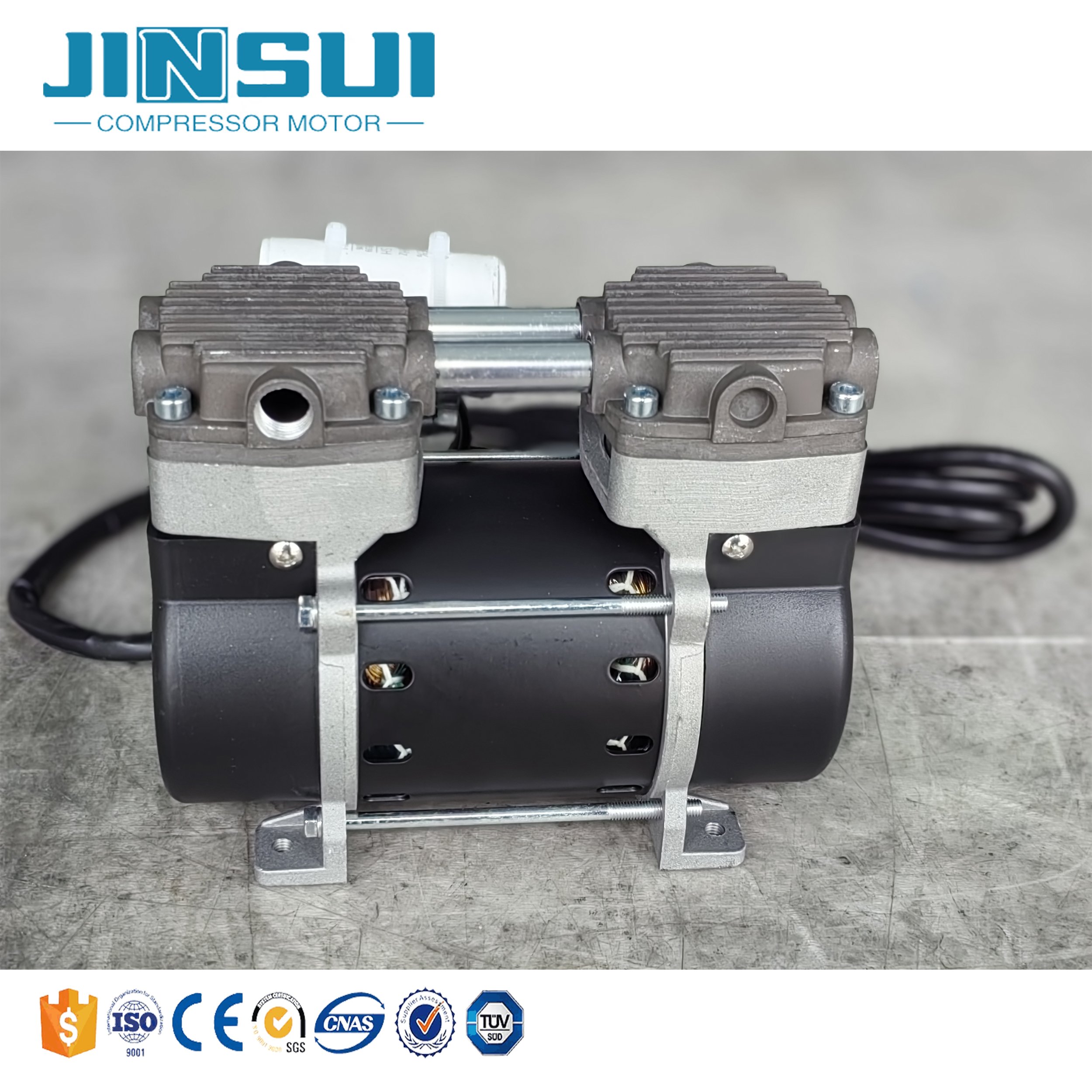 AC 220V Small Silent Portable Air Compressor 130W Oil Free Brushless Compressor