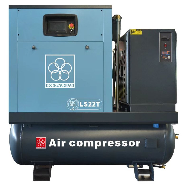 Screw Air Compressor for Laser Cutting With Air Dryer 10HP 7.5KW Industrial 4-in-1 Rotary All in One Rotary Air Compressor