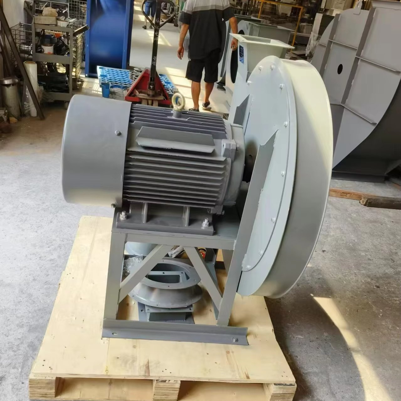 AC 380V 7.5kw 660V High Pressure Ventilation Exhaust Blower Turbine Blower Powder Material Centrifugal Fans for Industry