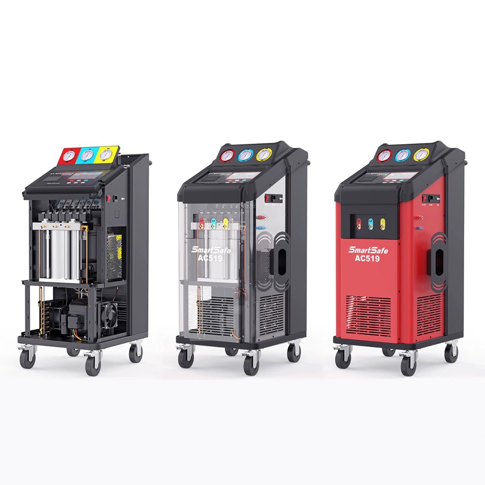 2025 NEW LAUNCH SmartSafe AC519 Intelligent Automobile Air Conditioning Maintenance Equipment Refrigerant Recovery A/C Machine