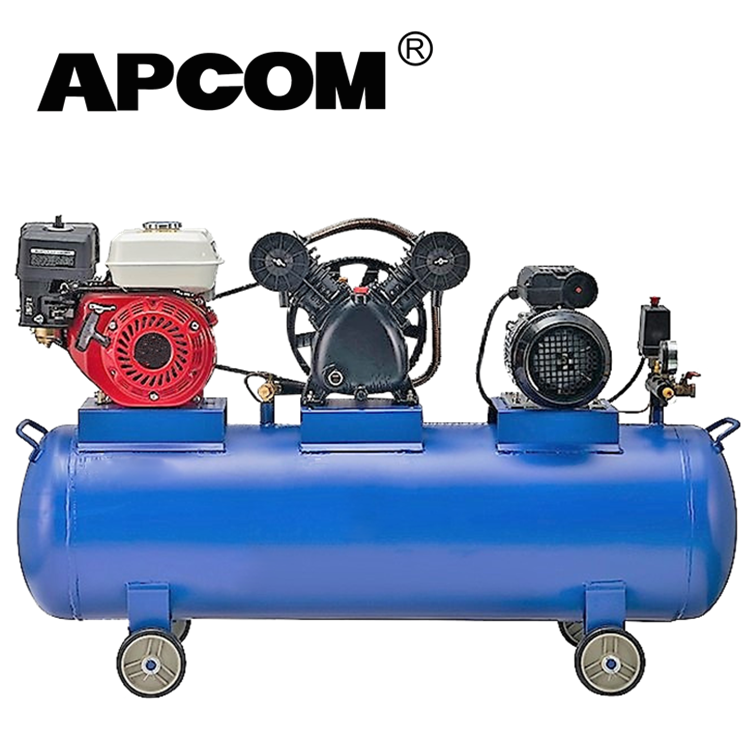 2.2kw 3kw 4kw 5.5kw Motor Drive and Petrol Engine Portable Gasoline air Compressor