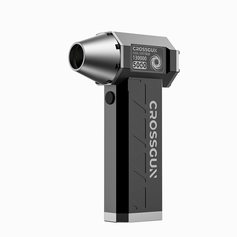 Crossgun Turbojet Air Gun Powerful 130000rpm Vertical Turbine Handheld 4 Gear All Aluminum Alloy Electric Mini Turbo Jet Fan