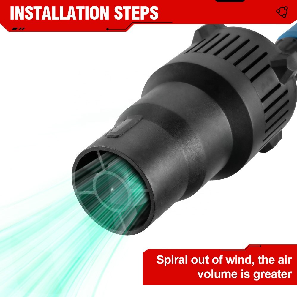 ONEVAN 5500W 52000RPM Brushless Blower Cordless Electric Air Blower Snow Blower Dust Sweeper Garden Tools for Makita Battery