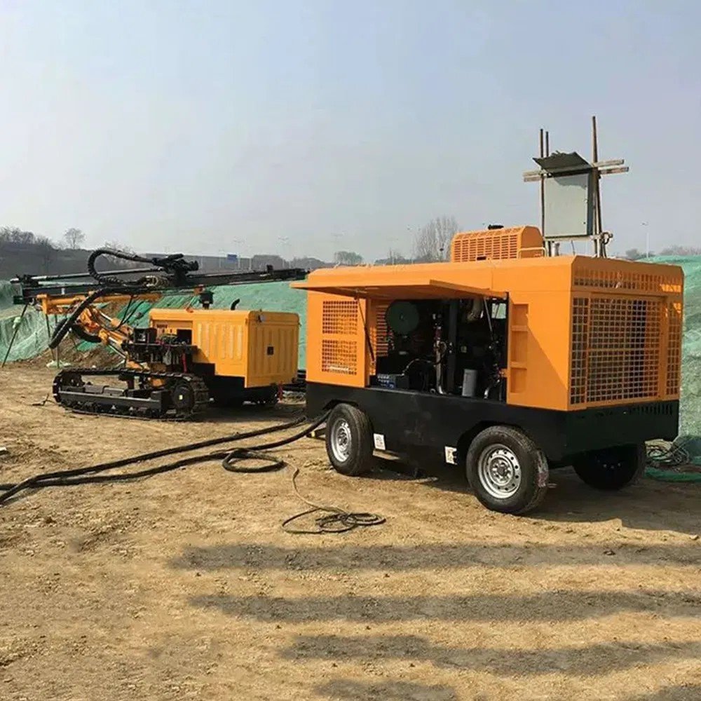 125HP Engine Portable Screw Air Compressor KSCY-330/8K for Mining