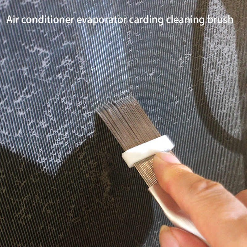 Air Conditioning Fin Comb Condenser Cleaning Comb Fin Comb Brush for Air Conditioner Blade Cooling Straightening Cleaning Tool